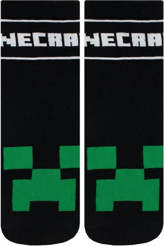 Vista 4 de Minecraft Paquete de 3 calcetines para niños