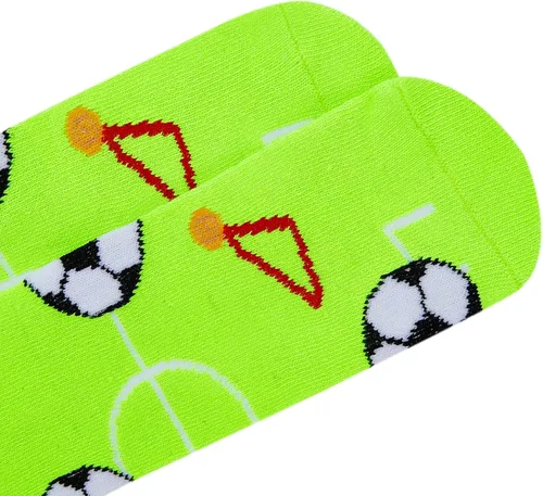Vista 4 de American Trends Calcetines para niños, hasta la rodilla, uniforme, deportivos, de fútbol, a rayas, para niños y niñas