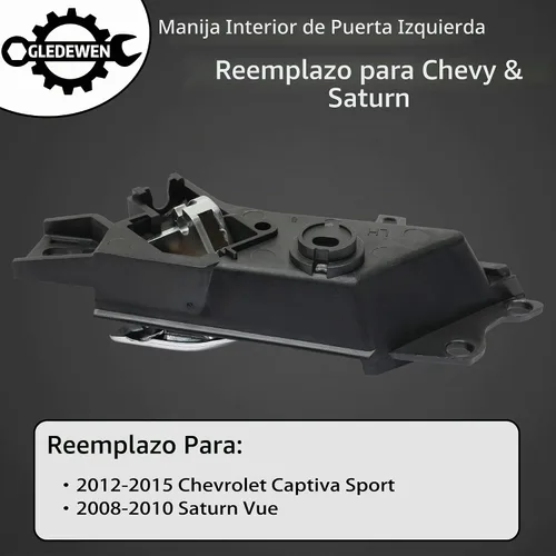 Vista 2 de Manija de puerta interior, se adapta a Chevy Captiva Sport 08-10 Saturn Vue