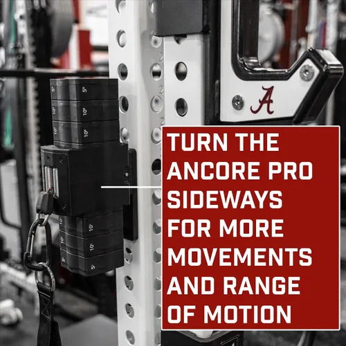 Vista 9 de Ancore Pro: Máquina de cable para gimnasio en casa Sistema de entrenamiento portátil para entrenamiento de fuerza Viene con soporte para rack
