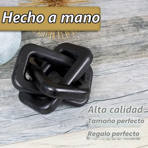 Vista 5 de Decoración de nudo de madera para el hogar, decoración de eslabones de madera hecha a mano para sala de estar, granja, entrada, estante, mesa