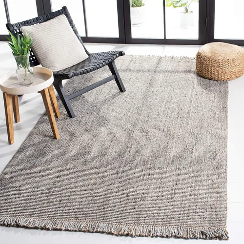 Vista 15 de SAFAVIEH Natural Fiber Collection - Alfombra decorativa de 2 x 3 pies, carbón y natural, yute tejido a mano, ideal para zonas de alto tráfico
