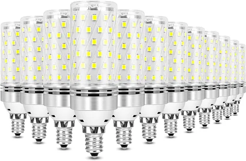 Vista 6 de inShareplus Bombillas LED E12, candelabro de 16 W, blanco cálido 3000 K, CRI80+, equivalente a 1500 lm 120 W, base E12, bombillas LED no regulables