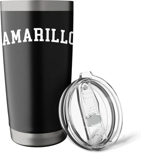 Vista 5 de Vaso aislado de acero inoxidable Amarillo
