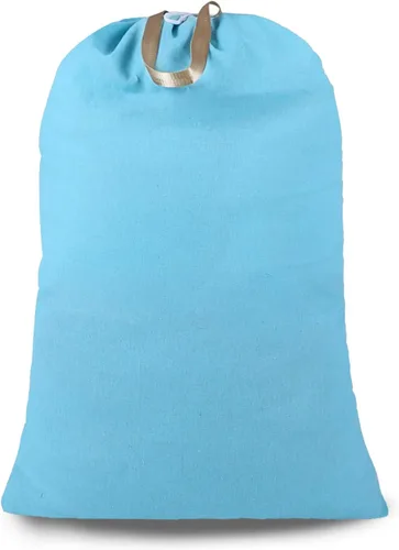 Vista 13 de Bolsa de lavandería extra grande con cordón y asa, bolsa de ropa sucia de viaje resistente para lavandería y hogar, forro duradero para cesta