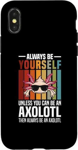 Vista 4 de Funda divertida para iPhone 15 Axolotl