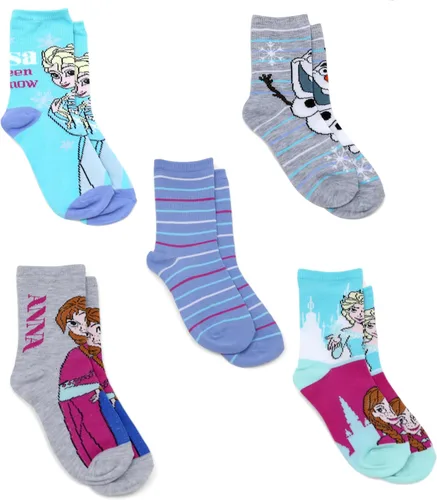 Vista 2 de Disney Frozen - Juego de calcetines para niñas pequeñas