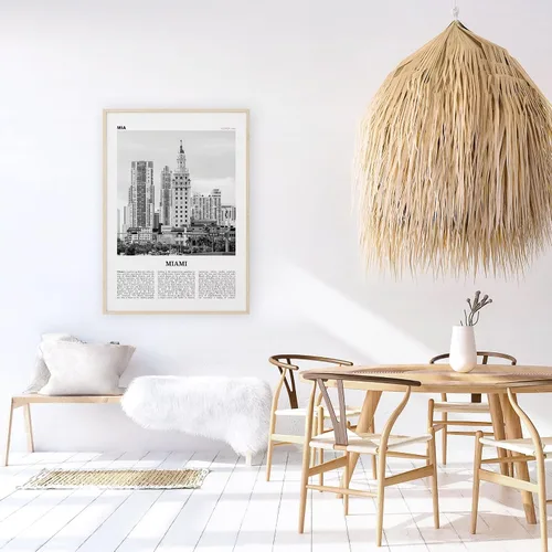 Vista 5 de Miami Print Torre de la Libertad en Blanco y Negro, Arte de Pared de Miami, Póster de Miami, Foto de Miami, Decoración Miami, Miami Beach, Florida