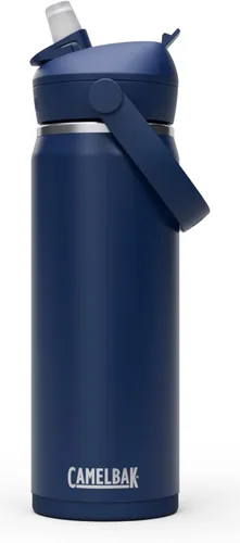 Vista 14 de CamelBak - Thrive - Botella de agua con tapa y pajilla, 20 onzas - Aislante de acero inoxidable, color negro