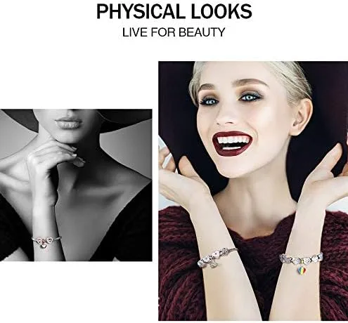 Vista 3 de EVESCITY - Cuentas de oro de plata auténtica 925 para pulseras de abalorios, el mejor regalo de joyería para mujeres