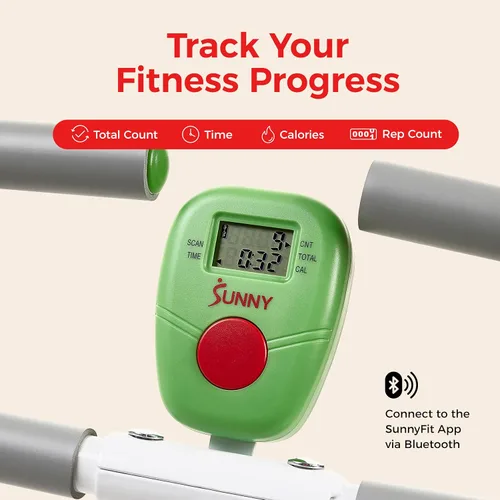 Vista 8 de Sunny Health & Fitness Row-N-Ride - Entrenador de sentadillas, equipo de ejercicio plegable y de fácil instalación, resistencia ajustable