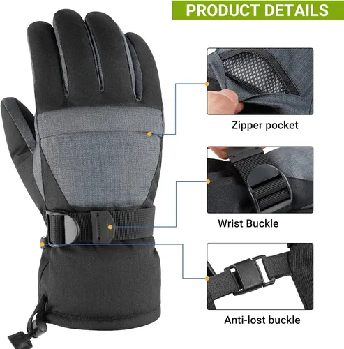 Vista 4 de ATEPA Unisex-Adult Ski Gloves