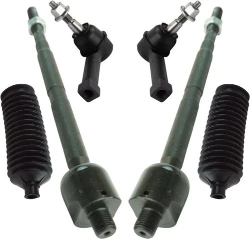 Vista 253 de TRQ Kit de dirección delantera con barra de acoplamiento de fuelle de piñón y cremallera compatible con Toyota Echo 2000-2005