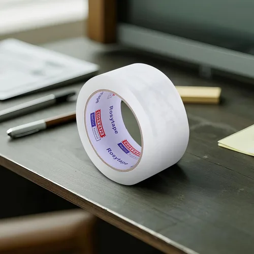 Vista 8 de Cinta de embalaje transparente rosa (6 rollos), cinta de embalaje resistente para Express, almacén, oficina, casa, 2.7 mil de grosor, 1.88 pulgadas