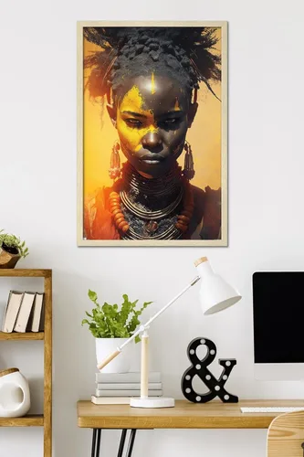 Vista 2 de Trends International Wumples - Beautifully Fierce Wall Poster, 34L x 22.4W, Blonde Framed Version