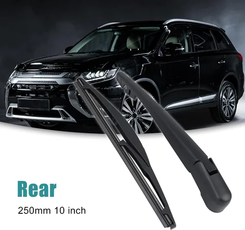 Vista 2 de ACROPIX Conjunto de brazo de limpiaparabrisas de ventana trasera de 9.843 in de 10 pulgadas para Mitsubishi Outlander 2010-2014 2016-2018, 2 piezas