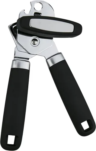 Vista 5 de Abrelatas multifuncional 3 en 1, herramienta de cocina manual, manual de seguridad, ergonómico y resistente, abrelatas manual para personas mayores