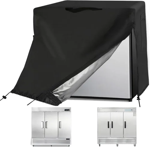 Vista 19 de Cubierta para refrigerador Guisong, impermeable y a prueba de polvo, protectora para congeladores verticales, adecuada para la mayoría de mini