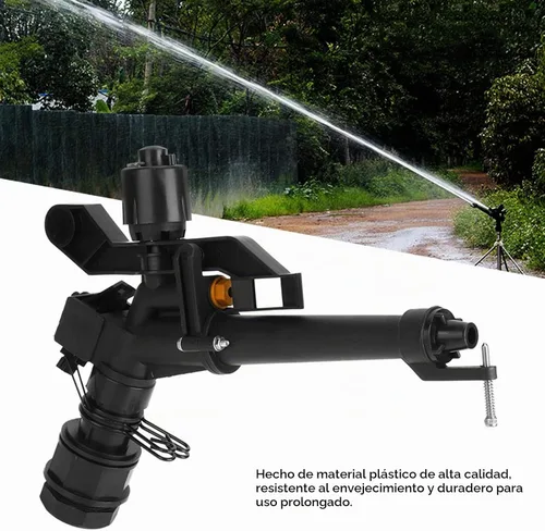 Vista 4 de Aspersor de riego, brazo oscilante de 360° y aspersor de césped de impacto, rosca hembra ajustable de 1.5 pulgadas (DN40) a 1 pulgada (DN25)
