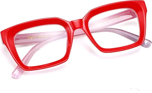 Vista 2 de FEISEDY B2461 - Gafas cuadradas clásicas sin receta para mujer
