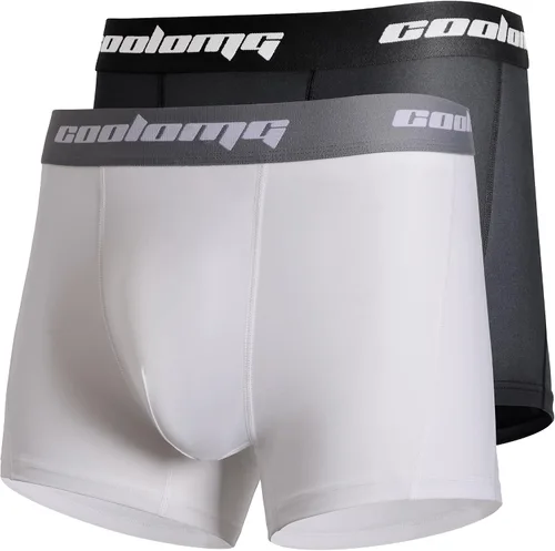 Vista 14 de COOLOMG Paquete de 2 pantalones cortos de compresión para niños con Negro