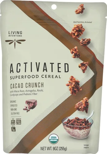 Vista 8 de Living Intentions cereal súper alimento, banana cáñamo, con Probióticos, 9 onzas
