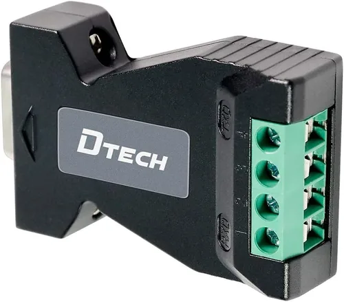 Vista 7 de DTECH Adaptador serie convertidor RS232 a RS485 con bloque de terminales de 4 posiciones para comunicación de datos de larga distancia admite 600 W