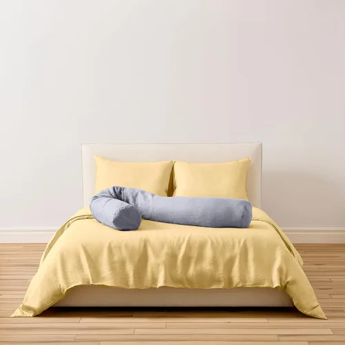 Vista 5 de Buffy Wiggle - Almohada de embarazo, soporte de cuerpo completo, diseño de felpa anudable, funda de lyocell de eucalipto, relleno reciclado