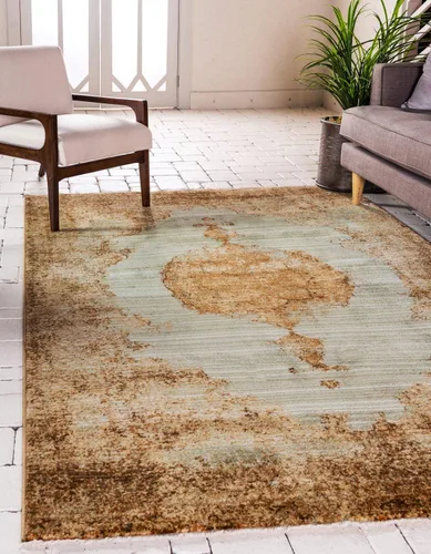 Vista 11 de Unique Loom Dorchester Collection - Alfombra rectangular de 4 pies 1 pulgada x 6 pies 1 pulgada, color beige y negro