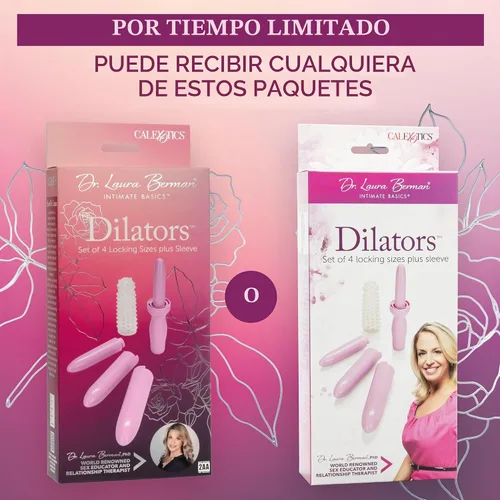 Vista 5 de CalExotics Dr. Laura Berman - Juego de dilatadores (4 tamaños de bloqueo, más manga)