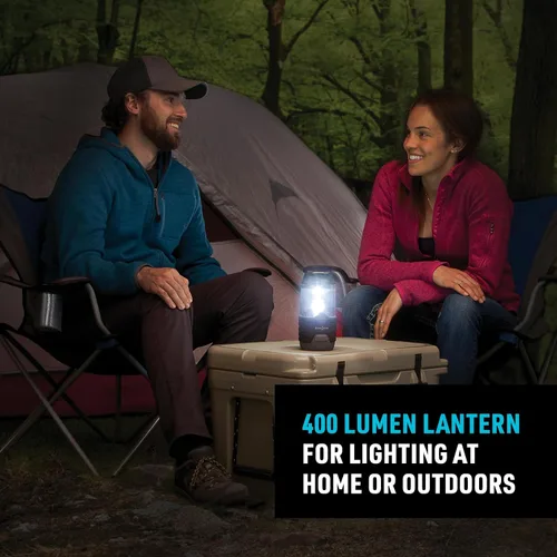 Vista 3 de Nite Ize Linterna Radiant 400, linterna de 400 lúmenes para campamento o preparación de emergencia, linterna radiante 400, color negro