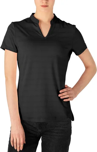 Vista 104 de Gopune Polo de golf con cuello en V para mujer, sin cuello, manga corta, ligera, de secado rápido, camisetas de tenis para correr