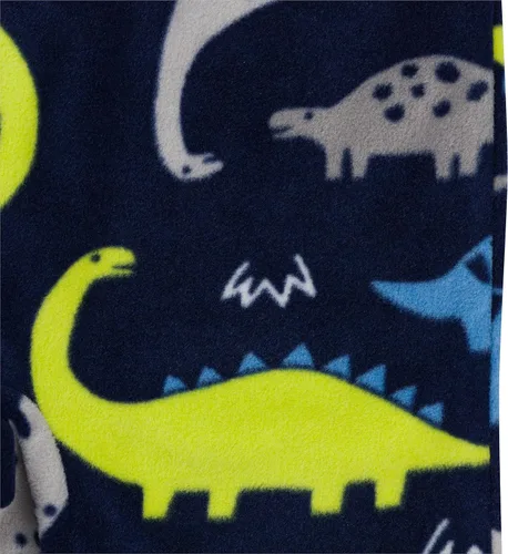 Vista 8 de Gerber Paquete de 2 pijamas de forro polar resistentes al fuego para bebés niños Dinos azules