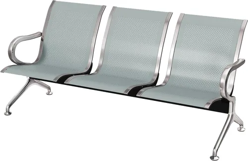 Vista 10 de KINTNESS Silla de recepción de espera - Bancos de sala de espera, silla de oficina, sillas de sala de espera resistentes con brazos de 3 asientos