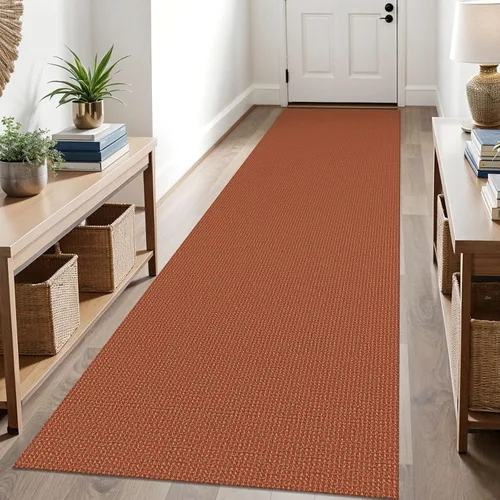 Vista 12 de KOZYFLY - Tapetes de pasillo, lavables, con respaldo de goma antideslizante, tapete de algodón para interiores, entrada, puerta trasera, habitación