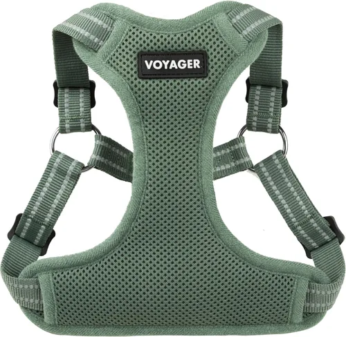Vista 25 de [Usado] Best Pet Supplies Voyager - Arnés ajustable, transpirable, antitirones, para perros pequeños, medianos y grandes, para caminar, trotar