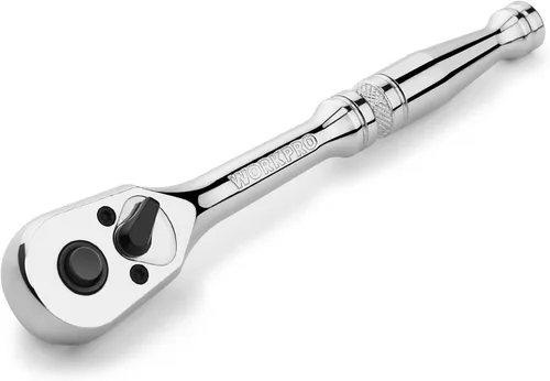Vista 8 de WORKPRO - Trinquete de accionamiento de 1/2 pulgada, llave reversible de liberación rápida Mango de 72 dientes, aleación de cromo, cabeza Cr-Mo
