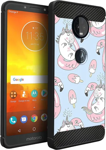 Vista 33 de CasesOnDeck - Funda compatible con Motorola Moto Z4 / Moto Z4 Play, funda de diseño de Moto Z4 Play, delgada, flexible, elegante, protección contra