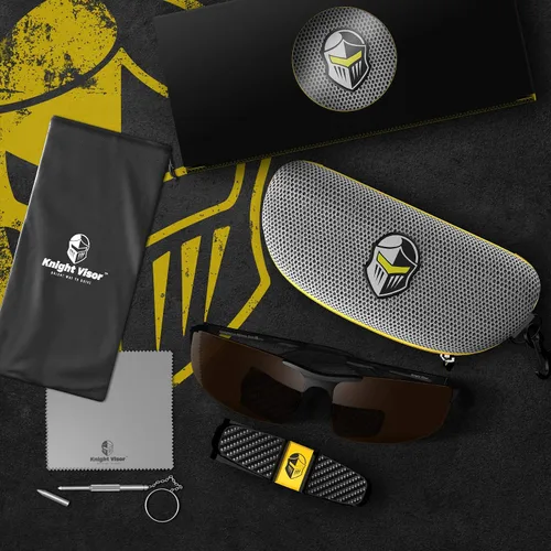 Vista 2 de BLUPOND Day/Night Driving Glasses For Men/Women - HD Yellow Vision for Maximum Clarity - Knight Visor