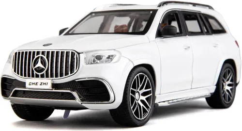 Vista 8 de WAKAKAC Modelo de automóvil fundido a presión GLS63 AMG 1/24 aleación coleccionable de juguete con luz y sonido, vehículo de juguete para adultos
