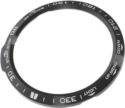 Vista 9 de Anillo de bisel compatible con Fenix 6X – Elegante cubierta de bisel de metal para reloj, anillo de bisel adhesivo, cubierta de anillo de bisel Negro