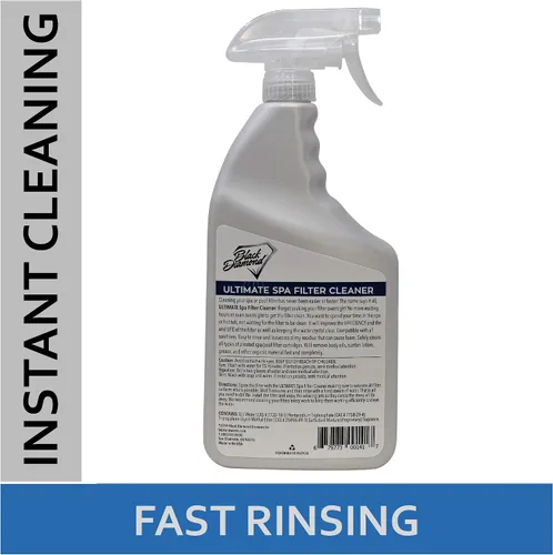 Vista 2 de Limpiador de filtros de spa definitivo en aerosol de acción rápida para filtros de bañera de hidromasaje y piscina. 1-QT, 1-G, tratamiento