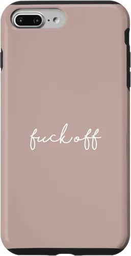 Vista 12 de Funda para iPhone 16 Pink Taupe Fuck Off Divertida manuscrita a mano con refranes sarcásticos groseros