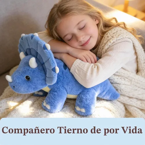 Vista 2 de IKASA Peluche de dinosaurio Triceratops grande de 18 pulgadas, juguete