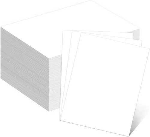 Vista 9 de Papel de construcción de Halloween pesado negro de 110 libras, 100 hojas de papel de cartulina negra gruesa para invitaciones, menús, álbumes