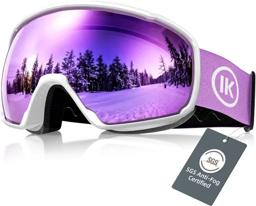 Vista 15 de Innerking OTG - Gafas de esquí aprobadas por SGS, para usar sobre gafas de nieve, snowboard, invierno, antivaho para adultos, jóvenes, hombres