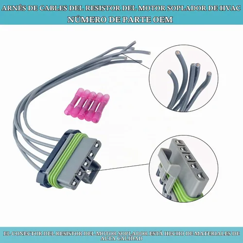 Vista 3 de Arnés de cables YzusGomumu para motor de ventilador HVAC compatible con Trax Compatible with 2015 2016 2017 2018 2019 Chevrolet Trax, Blower Motor