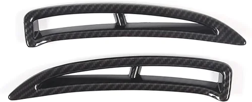 Vista 2 de Cubierta de ventilación del guardabarros trasero para Chevy Corvette C6 2005-2013 (no compatible con base), marco de ala de salida de aire lateral