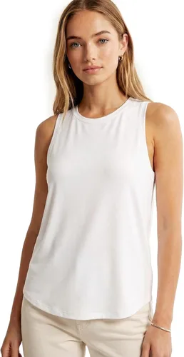 Vista 18 de sissycos Camisetas deportivas sin mangas con espalda cruzada para mujer, ajuste holgado Negro