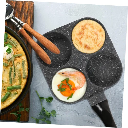 Vista 8 de Sartén antiadherente para cocinar en el desayuno para estufas de gas, fácil de limpiar y usar
